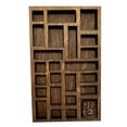 thumbnail image 1 of Hariumiu Vintage Style Drawer Display Wooden Vintage Miniature Jewelry Holder Multi-compartment Trinket Shelf for Dollhouse Ornaments Collectibles, 1 of 8