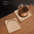 thumbnail image 1 of Hariumiu Wooden Coaster Smooth Round Tea Coaster Easy to Clean Coffee Cup Protective Pad for Home Decorations, 1 of 7