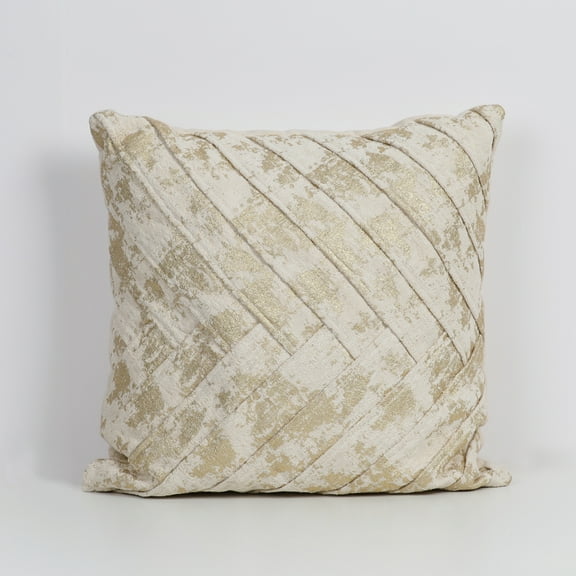 Harkaari Foil and Multi Center Arrow Pleated Throw Pillow