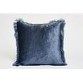 thumbnail image 1 of Harkaari, Velvet Throw Pillow with Fringe Border, 1 of 1