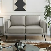 Harkawon 60" Modern Sofa Couch Loveseat for Living Room, Small Couches for Bedroom,2 Seater Sofa with Detachable Cover/Easy to Install