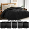 thumbnail image 1 of Harkawon All Season Down Alternative Queen Comforter, Winter Warm Comforter Ultra Soft Quilted Duvet Insert with Corner Tabs, Wavy Box Stitched, Luxury Fluffy & Lightweight (Black, 88 x 88 inch), 1 of 7