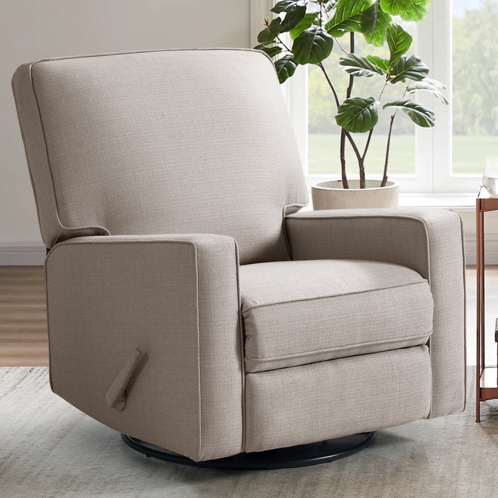 Harkawon Swivel Rocker Recliner Chair, High Back Glider Recliner with ...