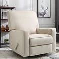 thumbnail image 1 of Harkawon Swivel Rocker Recliner Chair, High Back Glider Recliner with Linen Fabric, Ergonomic Rocke'r Chair for Small Spaces, Nursery & Living Room, Beige, 1 of 8