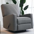thumbnail image 1 of Harkawon Swivel Rocker Recliner Chair, High Back Glider Recliner with Linen Fabric, Ergonomic Rocker Chairs for Small Spaces& Living Room , Dark Grey, 1 of 8