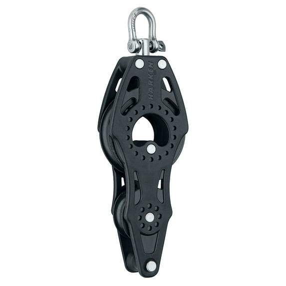 6" Harken 57MM Carbo Ratchet Air Fiddle Block with Swivel and Becket