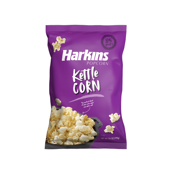 Harkins Kettle Corn Popcorn, 7 oz Bag, Gluten-Free