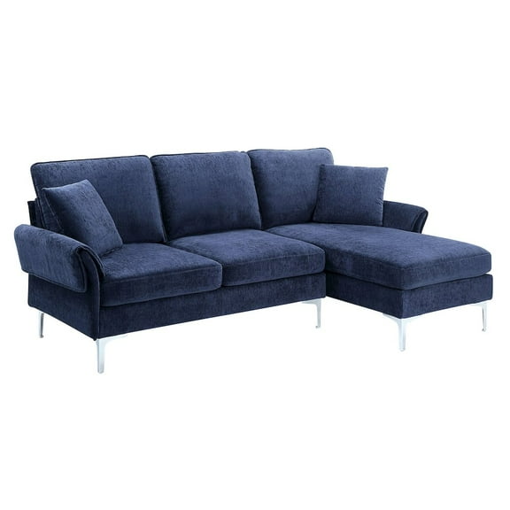 Furniture of America Jarnn Contemporary Chenille L-Shaped Sectional