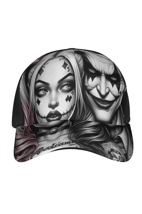 Harl-ey Quinn Joker Baseball Cap Adjustable Snapback Hat Hip Hop Dad Caps Men Women