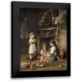 thumbnail image 1 of Harlamoff, Alexei Alexeiewitsch 12x14 Black Modern Framed Museum Art Print Titled - Blowing Bubbles, 1 of 5