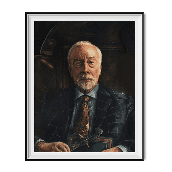 Harlan Thrombey Portrait Painting Poster - 11" x 14"
