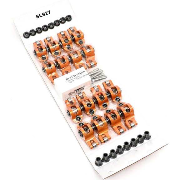Harland Sharp LS Non-Adjustable Roller Rocker Arms 1.7 Ratio | Fits Gen IV LS3 L92 Engines | Precision LS Valvetrain Rockers