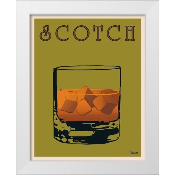 Harlem, Lee 12x14 White Modern Wood Framed Museum Art Print Titled - Scotch