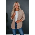 thumbnail image 1 of Harlem Lightweight Shacket - Taupe, 1 of 5