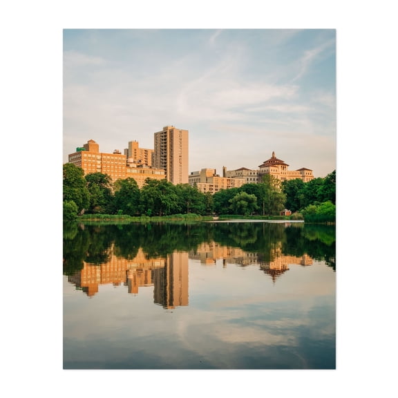 Harlem Meer, Central Park - Manhattan New York Photography City Architecture Skyline Scenic Landscape Unframed Wall Art Print 9 x 12 inches