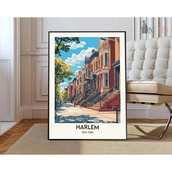 Harlem New York Neighborhood Poster Unframed Paper Print