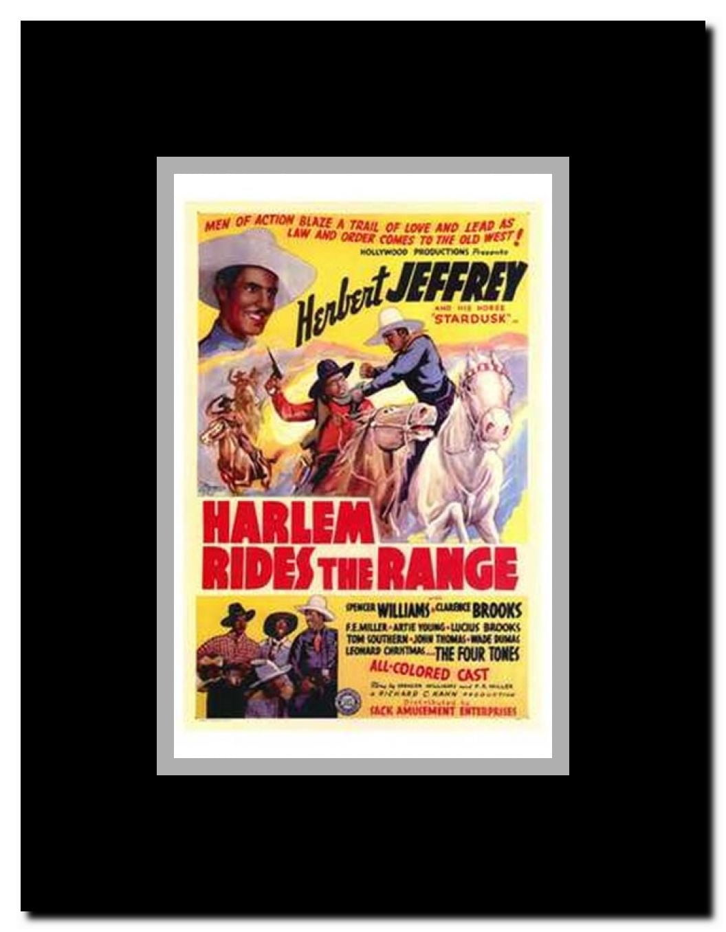 Harlem Rides the Range Framed Movie Poster
