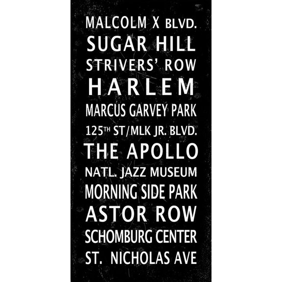 Harlem Signage 2 Poster Print by Anonymous Anonymous
