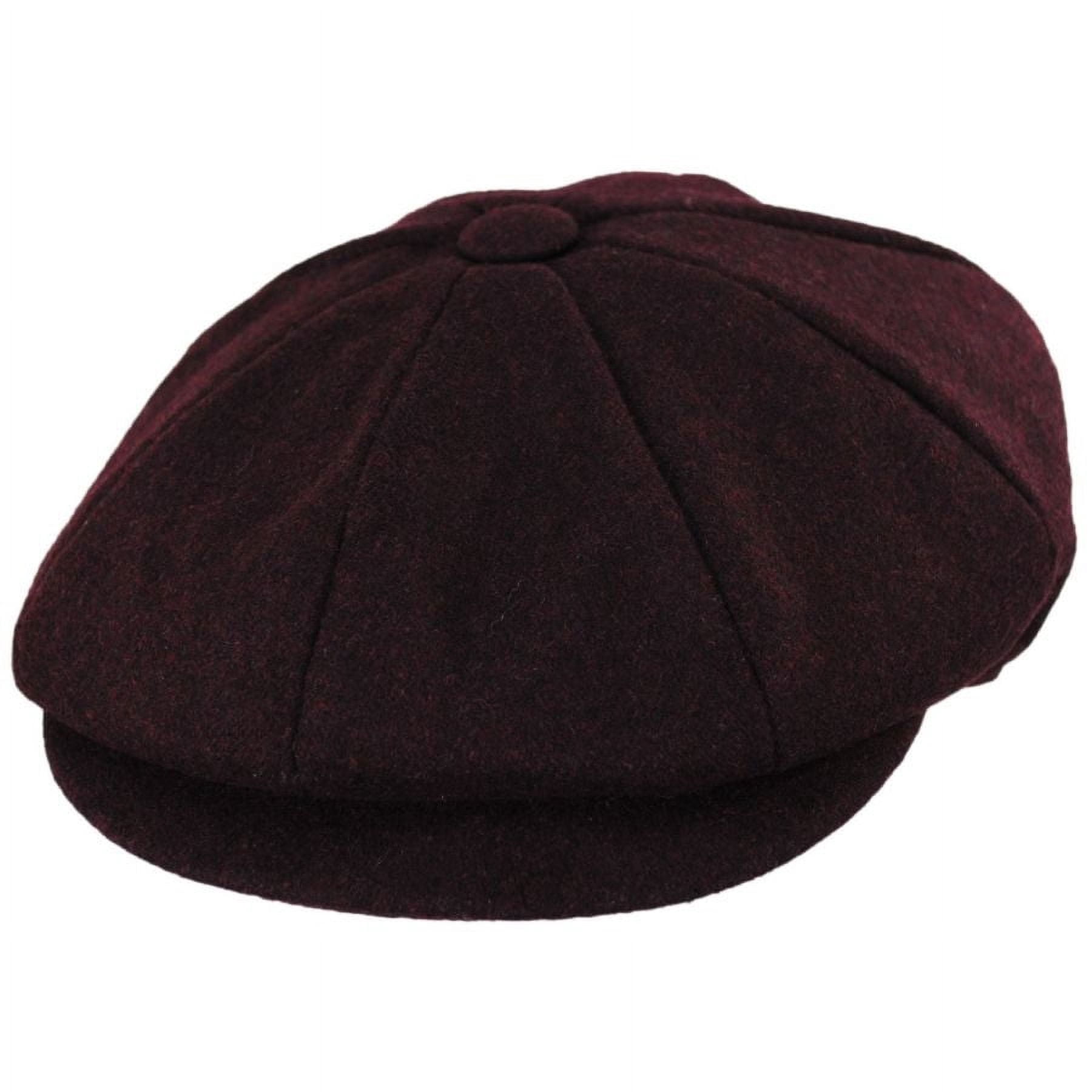 -Stylish Burgundy Newsboy Cap Moda | Burgundy & Navy Blue Chequered Flat Cap | In stock  main image 2