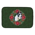 thumbnail image 1 of Harlequin Great Dane Poinsetta Wreath Dish Drying Mat, 1 of 7