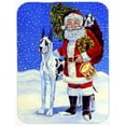 thumbnail image 1 of Harlequin Great Dane with Santa Claus Glass Cutting Board - Large, 1 of 1