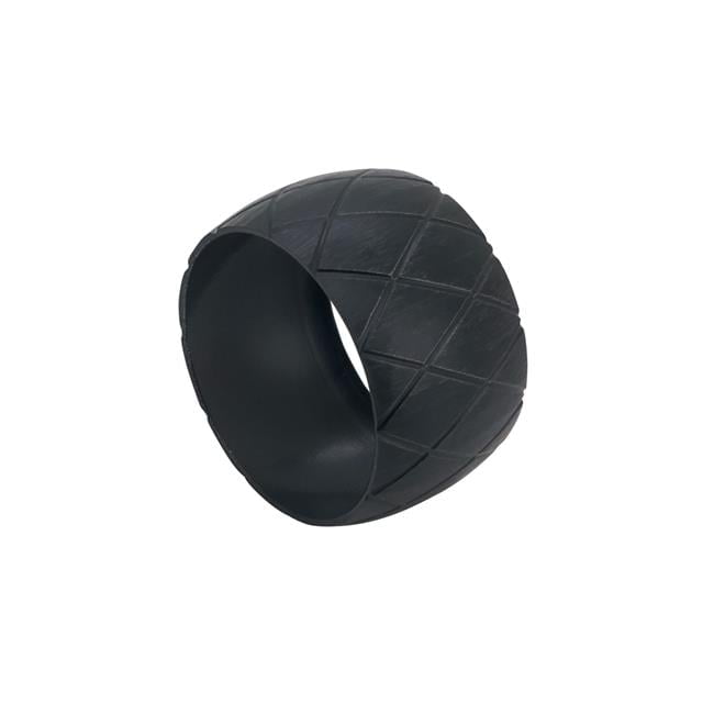 Black Harlequin Design Brass Napkin Rings Set of 4