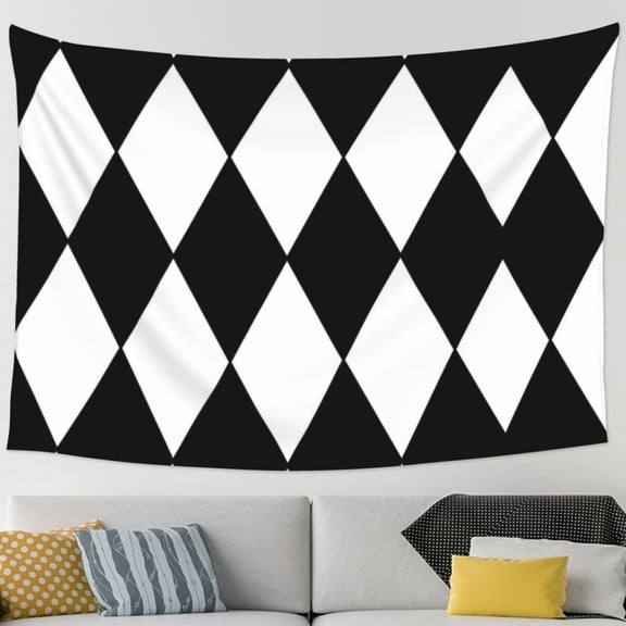 Harlequin Pattern Tapestry Bedroom Living Room Tapestry Room Decorative Aesthetic Tapestries (90 In * 60 In)