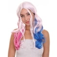 thumbnail image 1 of Harlequin Villain Wig with Double Pig Tails, Blue, 1 of 1