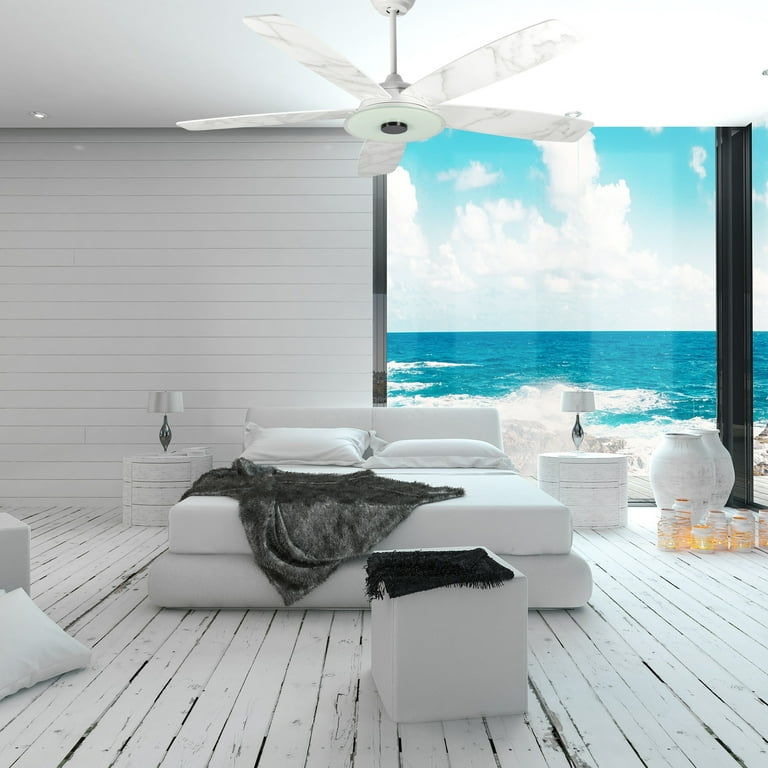 Harley 56-inch Indoor/Outdoor Smart Ceiling Fan, Dimmable LED