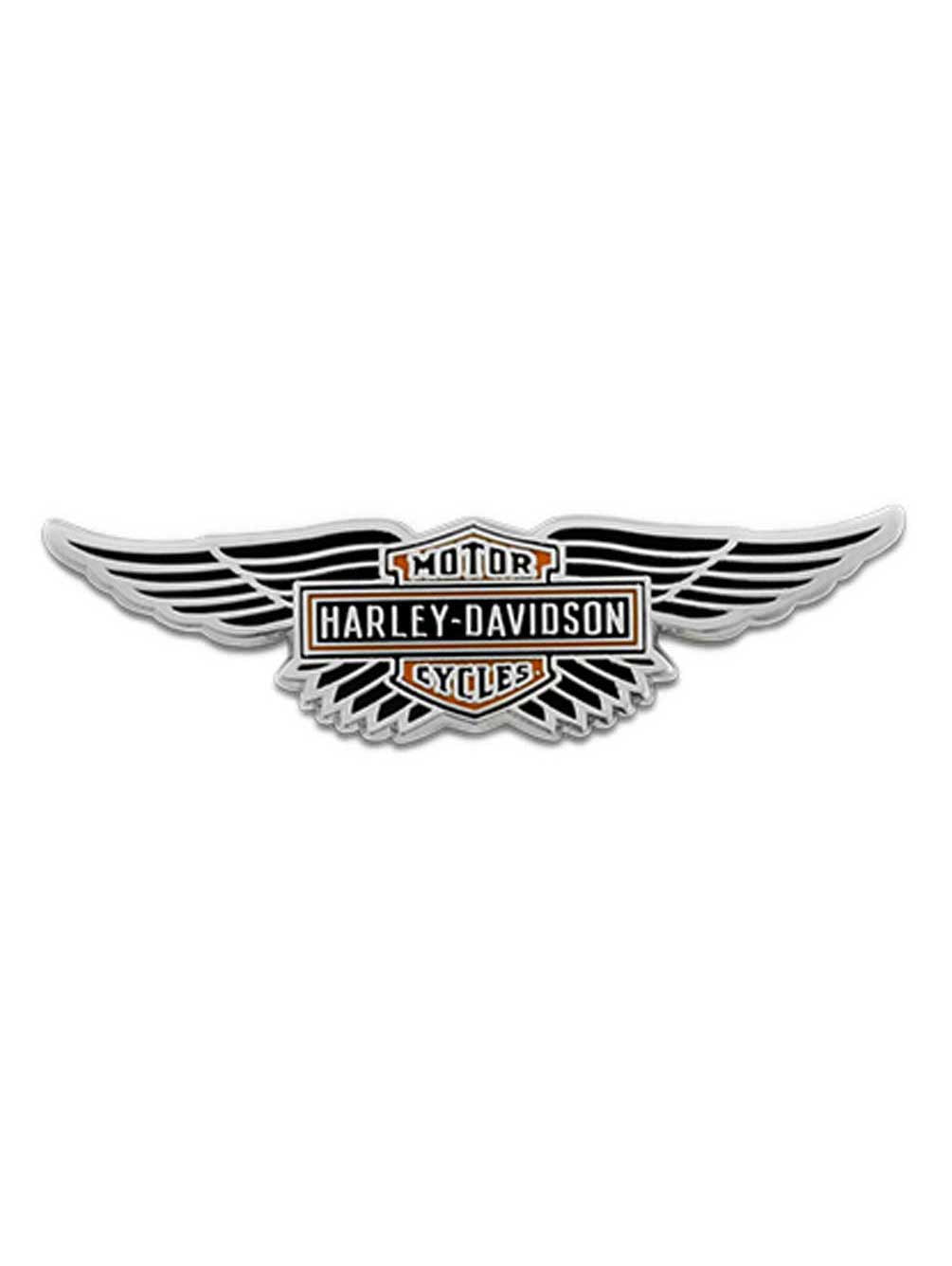 Harley-Davidson 1.75 in. Winged Bar & Shield Logo Pin, Shiny
