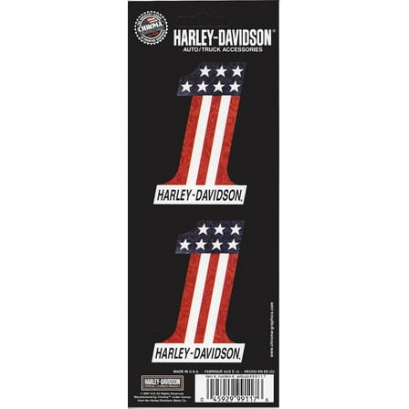 Harley Davidson #1 American Flag Decal