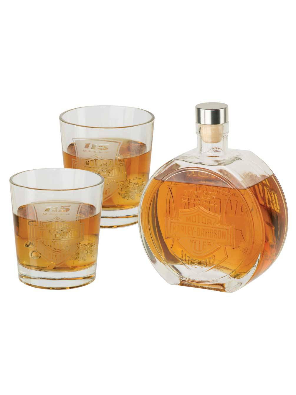 HarleyDavidson 115th Anniversary Limited Edition Decanter Set, 25 oz