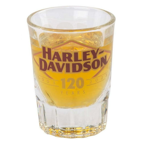 Harley-Davidson 120th Anniversary Short Shot Glass, Limited Edition - 2 oz., Harley Davidson
