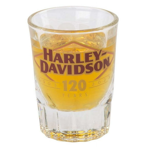 Harley-Davidson 120th Anniversary Short Shot Glass, Limited Edition - 2 oz., Harley Davidson
