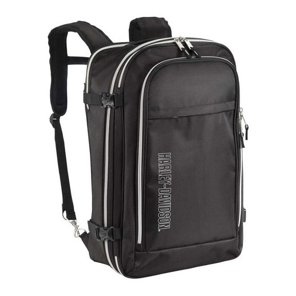 Harley-Davidson 21" Silverado Carry-On Backpack w/ Hideaway Back Straps - Black, Harley Davidson