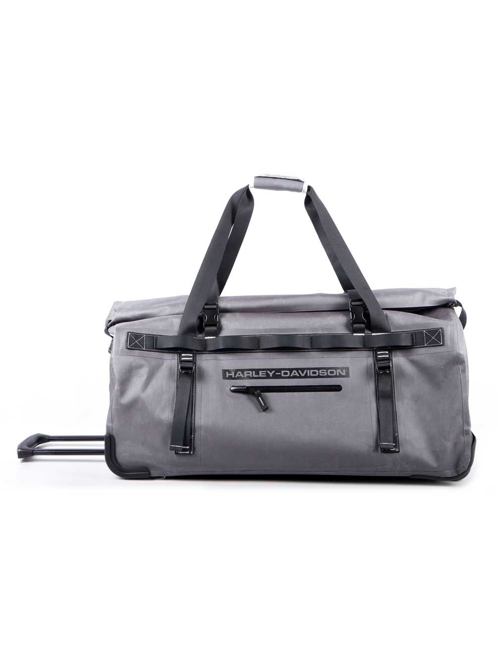Harley-Davidson 29" Waterproof Adventure Large Wheeling Duffel Bag, Silver/Black, Harley Davidson
