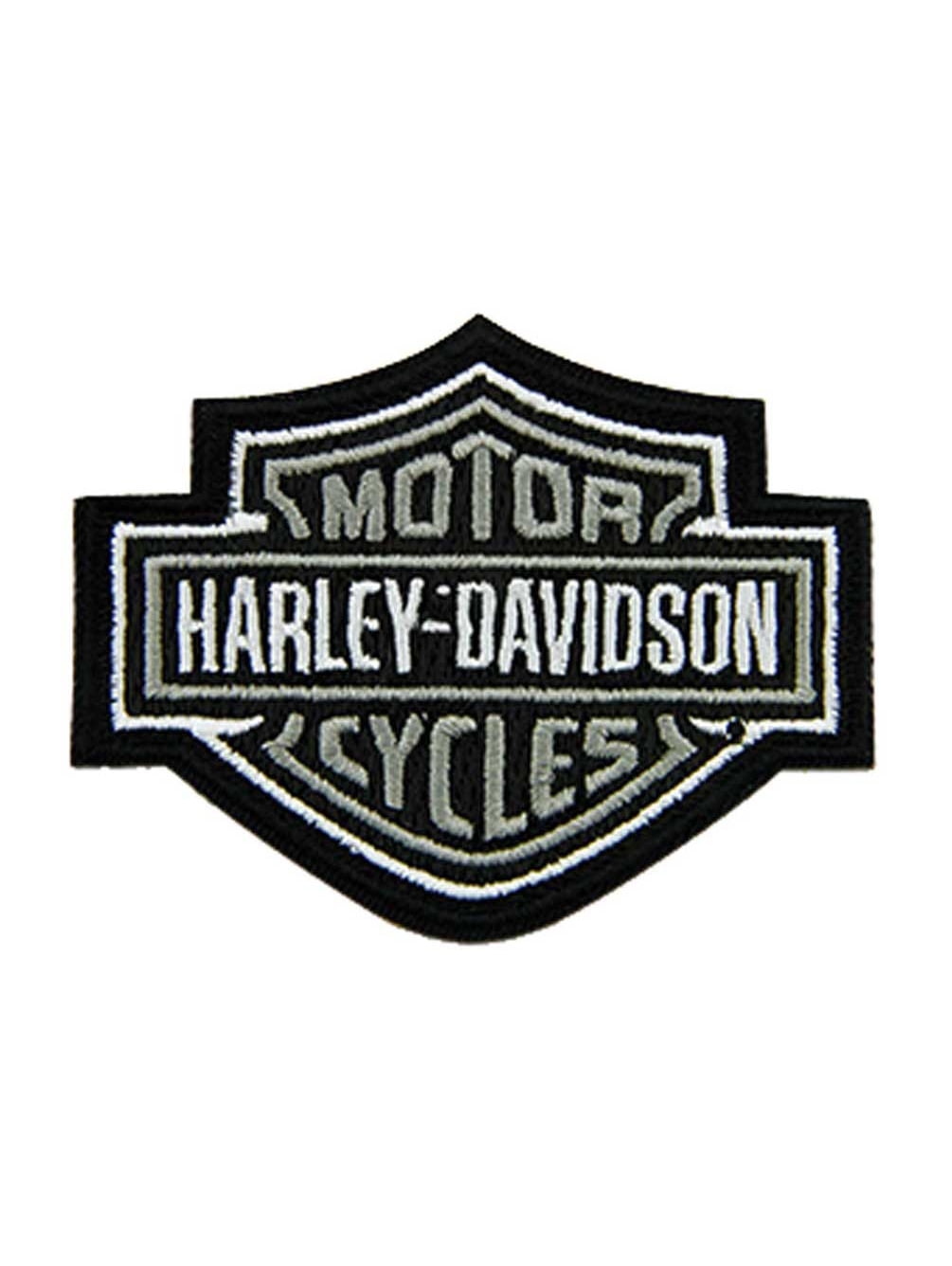 Harley-Davidson 3in. Embroidered Reflective Round B&S Logo Emblem Sew-On  Patch, Harley Davidson 