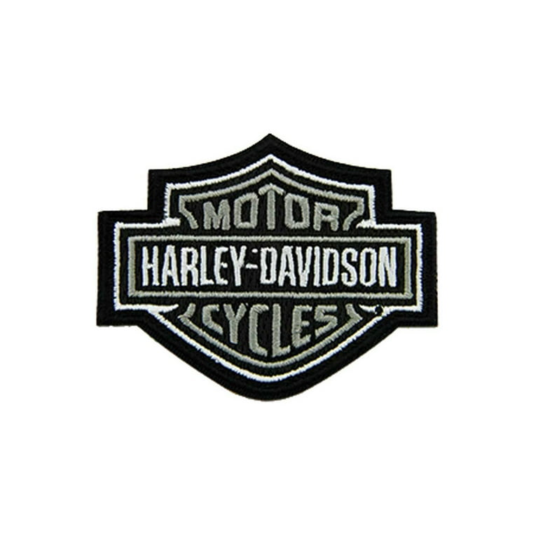 Harley-Davidson® 4.5 in. Embroidered Trademark Bar & Shield Emblem Patch -  Gray