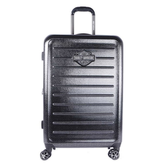 Harley-Davidson 30 in. Cruiser Hard Sided Expandable Wheeling Luggage, Charcoal, Harley Davidson