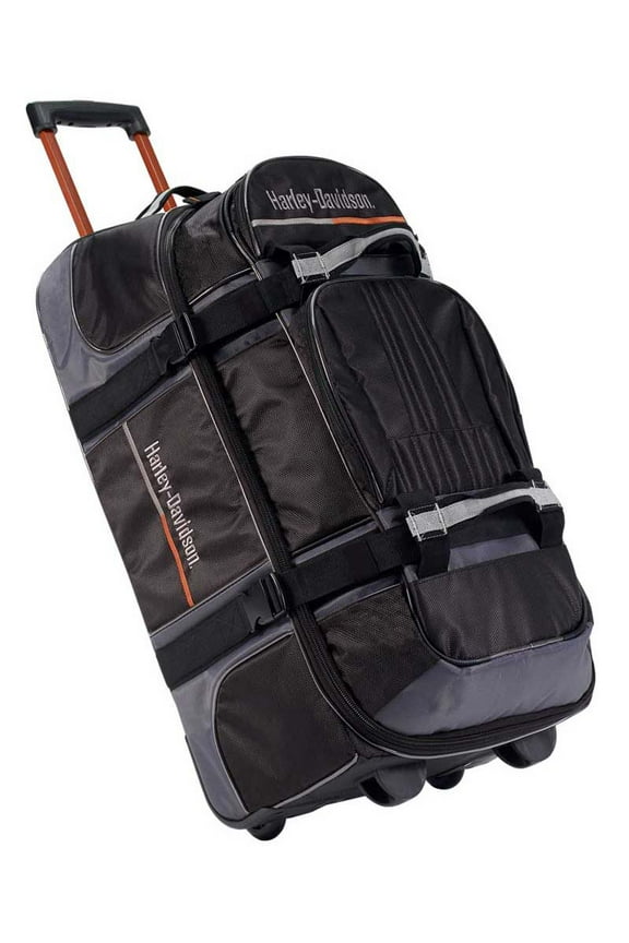 33" On Tour Wheeling X-Large Duffel Bag - Midnight (33"), Harley Davidson