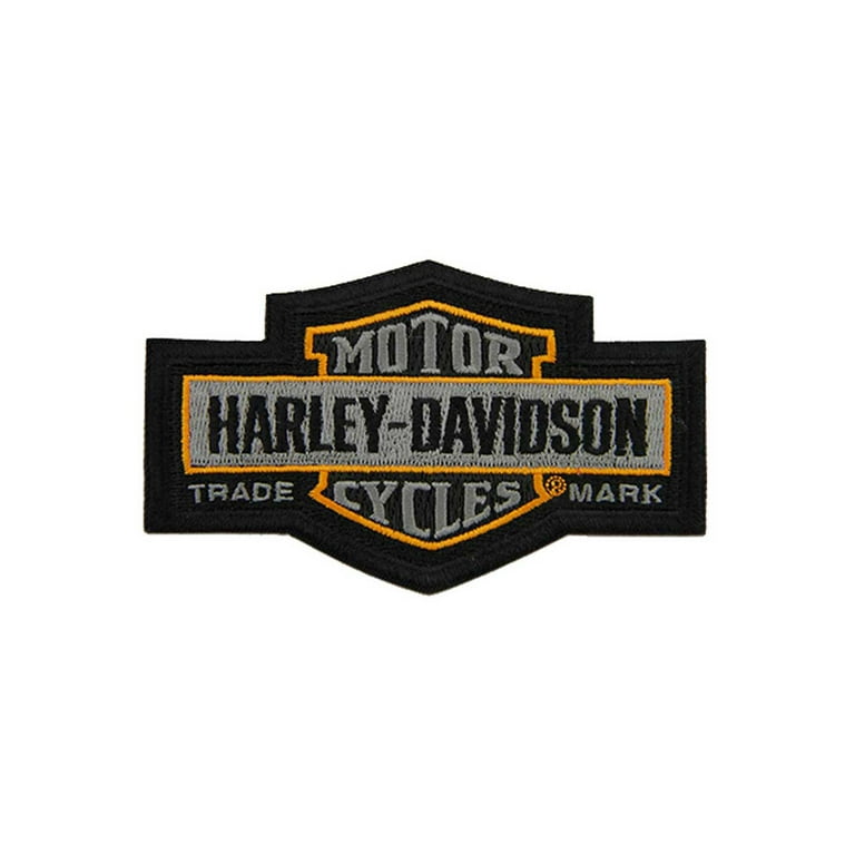 Harley-Davidson® 4.5 in. Embroidered Trademark Bar & Shield Emblem Patch -  Gray