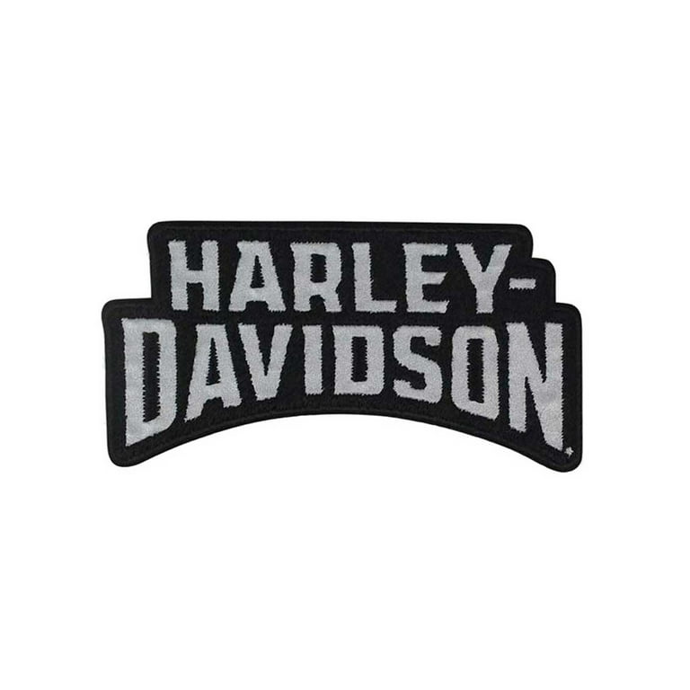 Harley-Davidson Embroidered Dimensions H-D Emblem 8 Sew-On Patch, Black