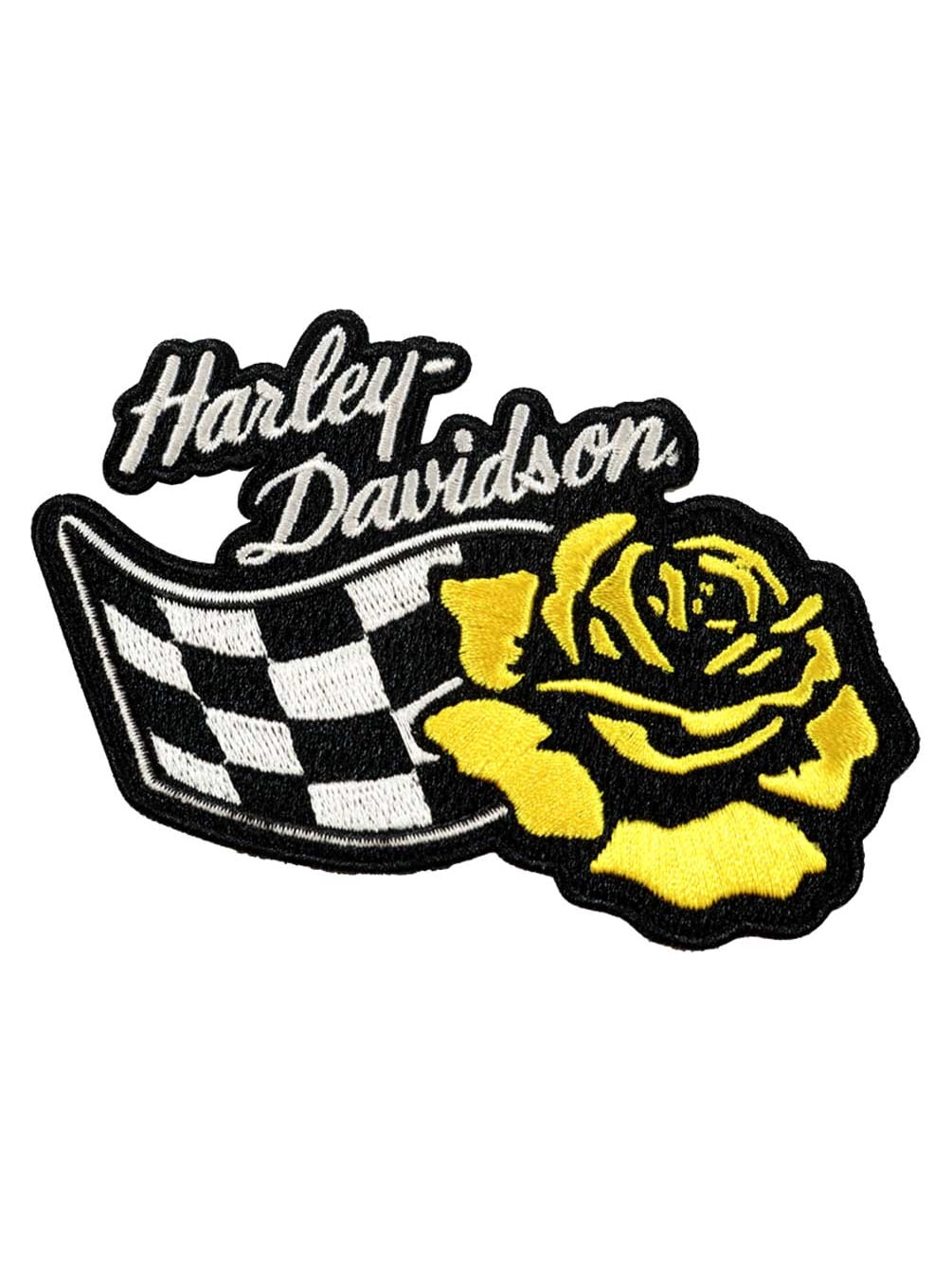 Harley-Davidson 5 in. Embroidered Amber Rose Emblem Sew-On Patch ...