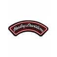 thumbnail image 1 of Harley-Davidson 5 in. Embroidered Hollow Roses Rocker Emblem Sew-On Patch, Harley Davidson, 1 of 1