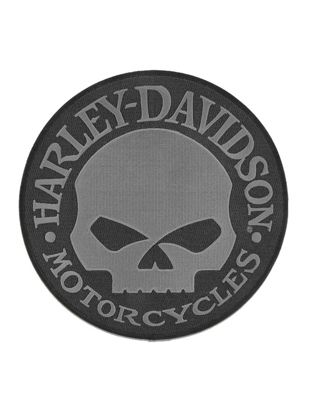 Harley-Davidson 8 in. Embroidered Willie G Skull Logo Emblem