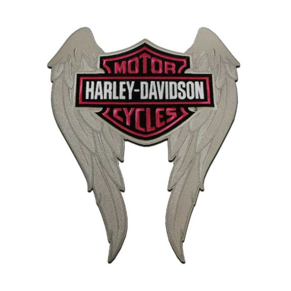 Harley-Davidson 9 in. Embroidered Winged Bar & Shield Logo Emblem Sew-On Patch, Harley Davidson