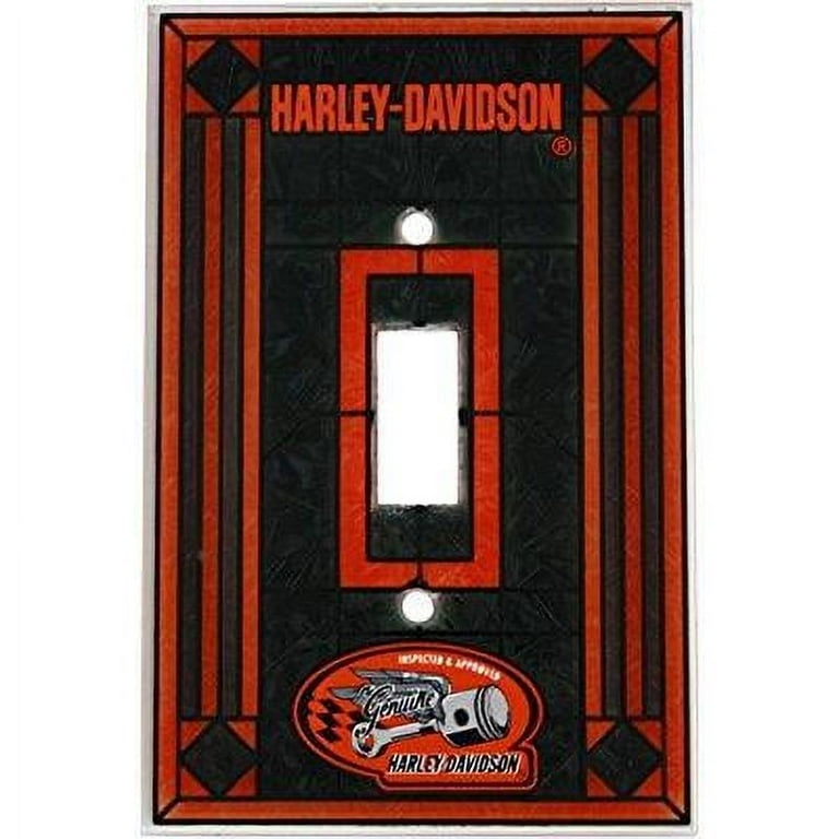 Harley Davidson Art Glass Switch Plate Cover Walmart