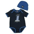thumbnail image 1 of Harley-Davidson Baby Boys' Infant Ringer Creeper w/ Beanie - Black/Blue (18/24M), Harley Davidson, 1 of 1