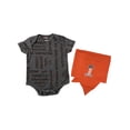 thumbnail image 1 of Harley-Davidson Baby Boys' Orange Printed H-D Creeper & Doo Rag Set (0/3M), Harley Davidson, 1 of 2