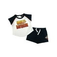 thumbnail image 1 of Harley-Davidson Baby Girls' 2 Piece Infant Knit Raglan Tee & Shorts Set (12/18M), Harley Davidson, 1 of 1